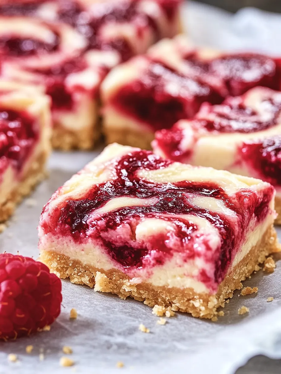 A piece of cake with raspberry sauce on it.