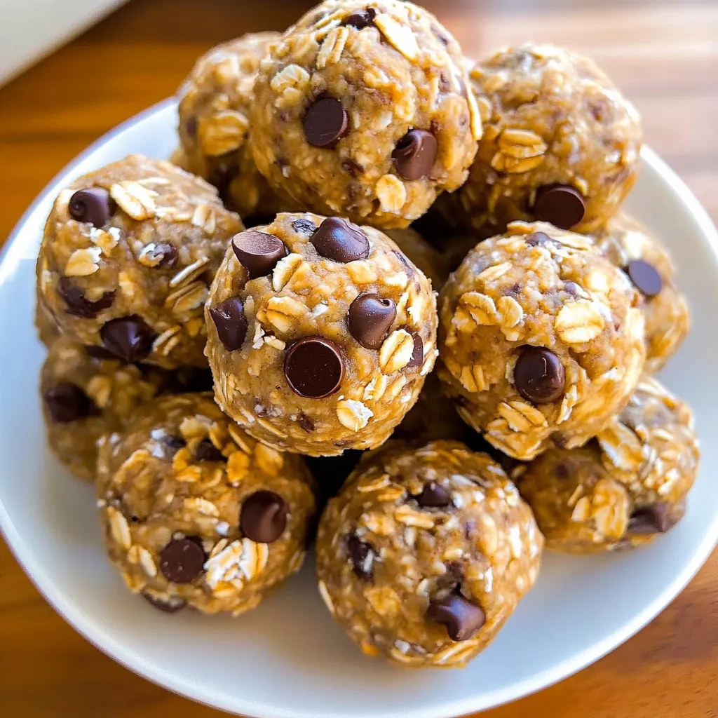 Ein weißer Teller mit 12 Energy Balls darauf.