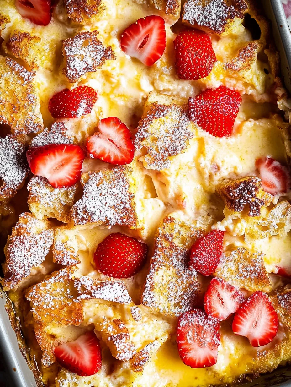 French Toast mit Strawberries und Sahne.