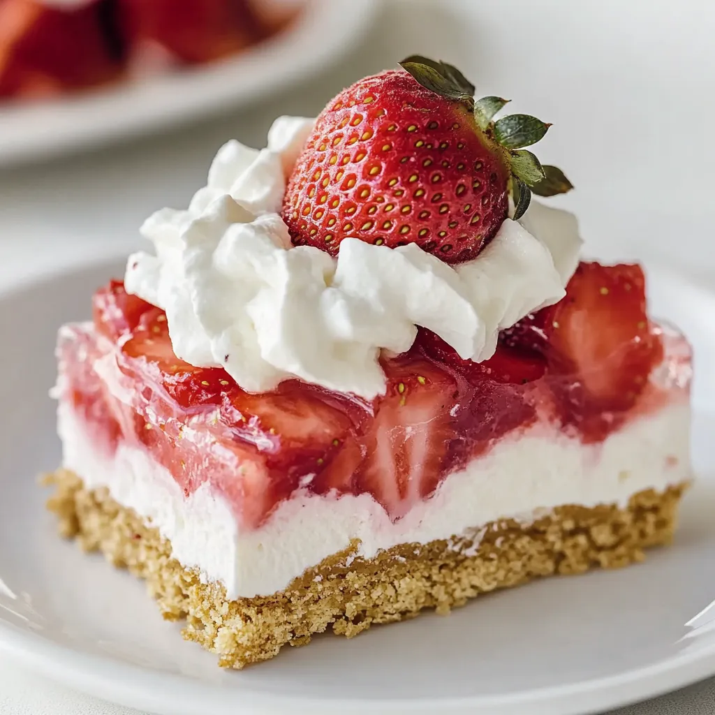 Eine Strawberry-Topping mit Whipped Cream auf einem Plate.