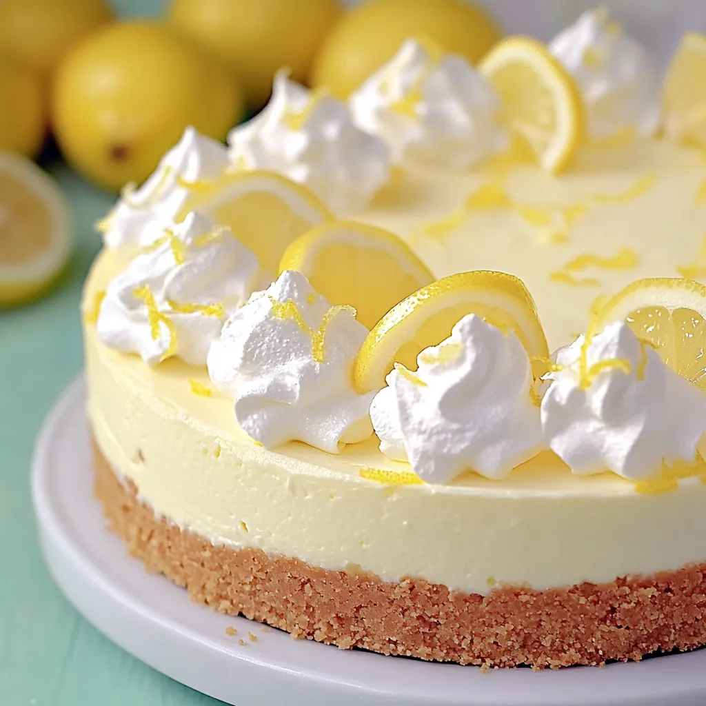 Eine leckere Zitronen-Karamell-Konfekt-Torte mit weißen Zitronen-Konfekt-Kreationen und einer Schicht aus Zitronen-Konfekt-Kreationen.