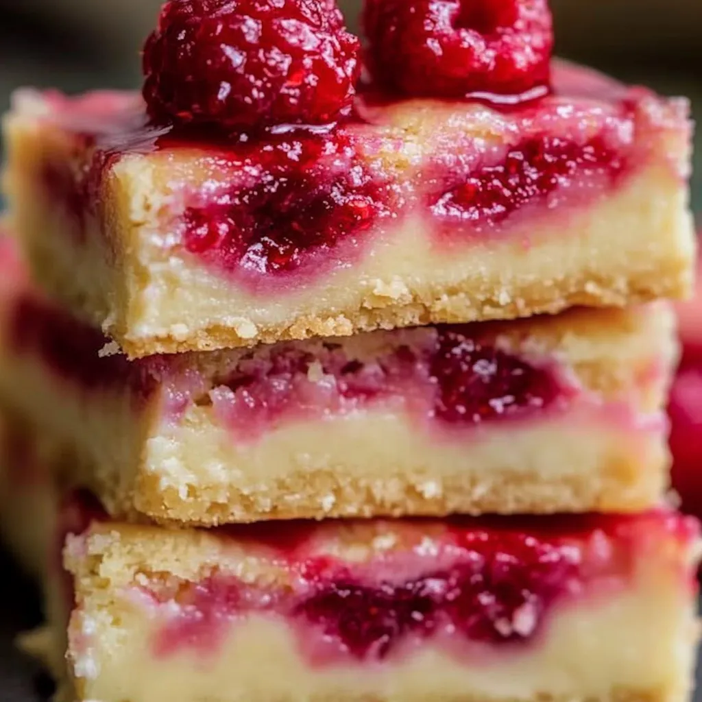 Eine Schicht aus Raspberry-Jello mit Raspberry-Süßigkeiten auf einer Platte.
