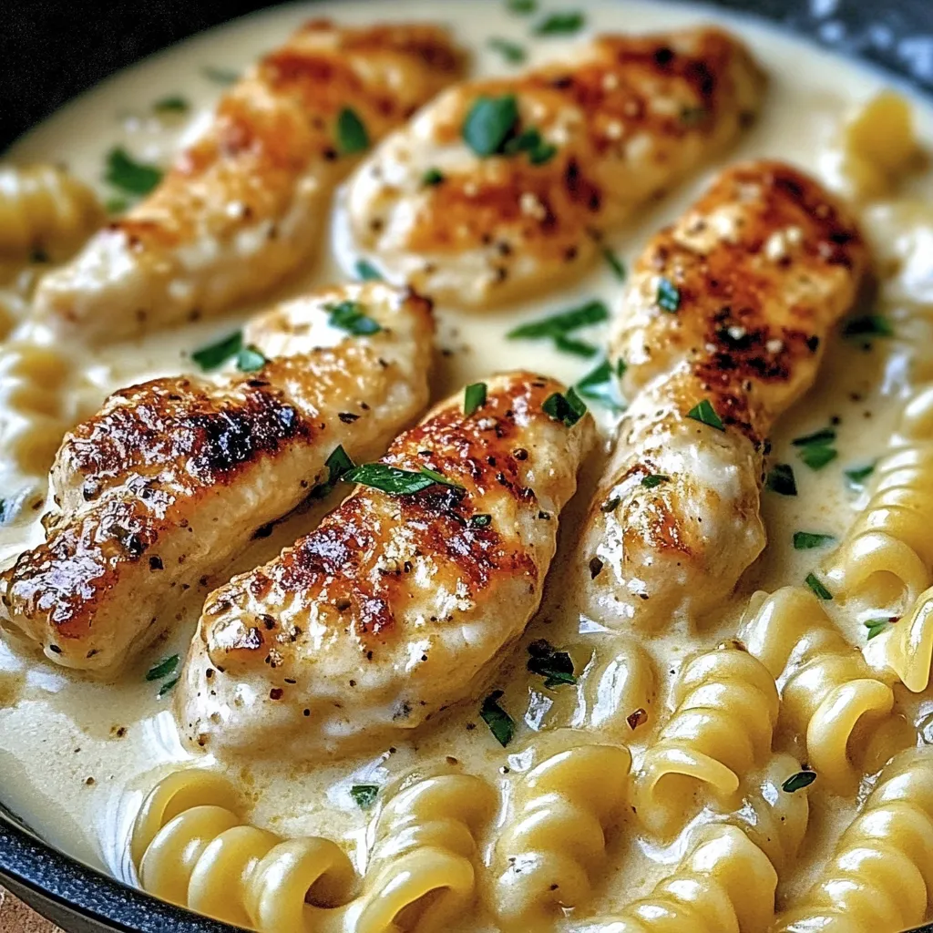 Ein Schmelztopf mit Käse, Zwiebeln und Pasta.