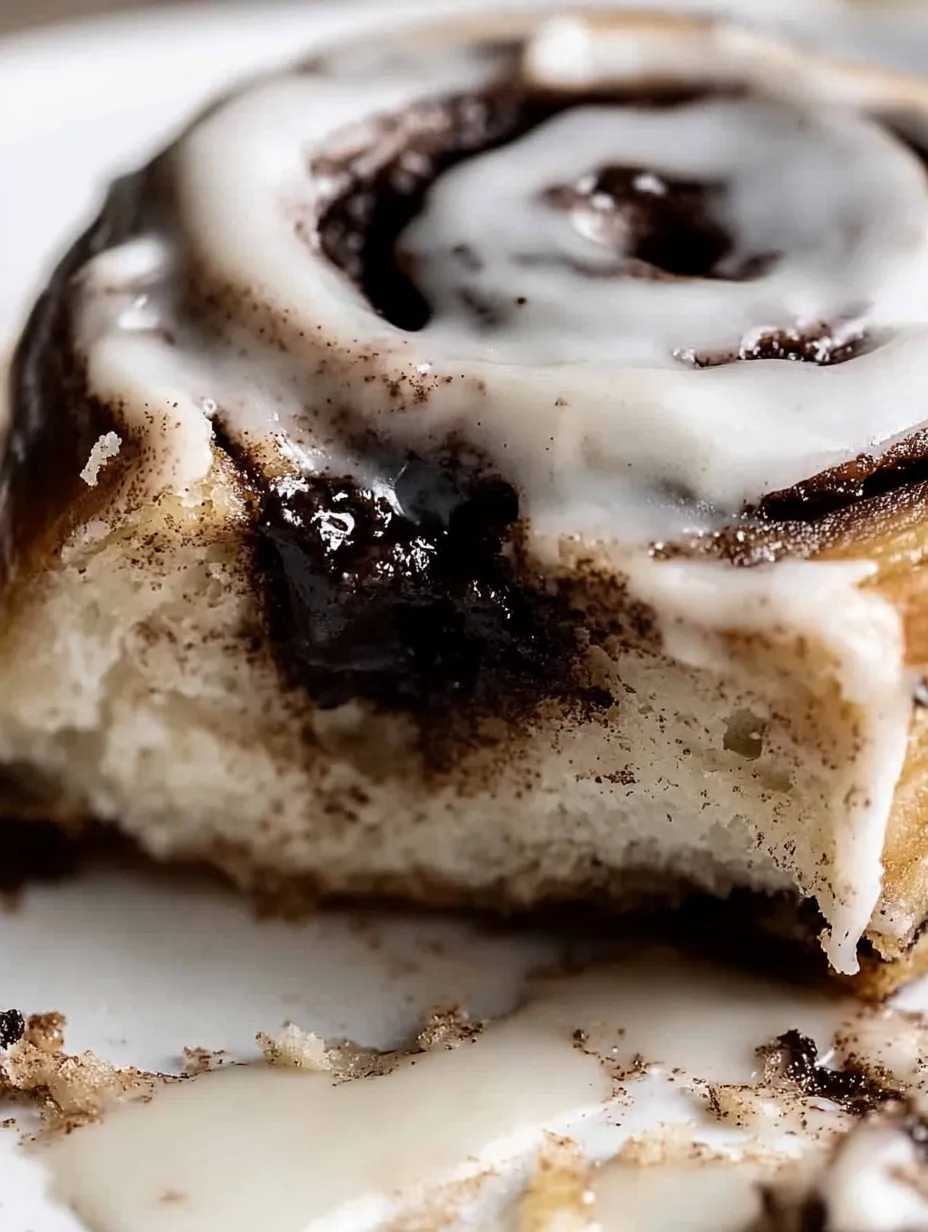 Ein Cinnamon Roll mit Oreo Cookies und Cream.
