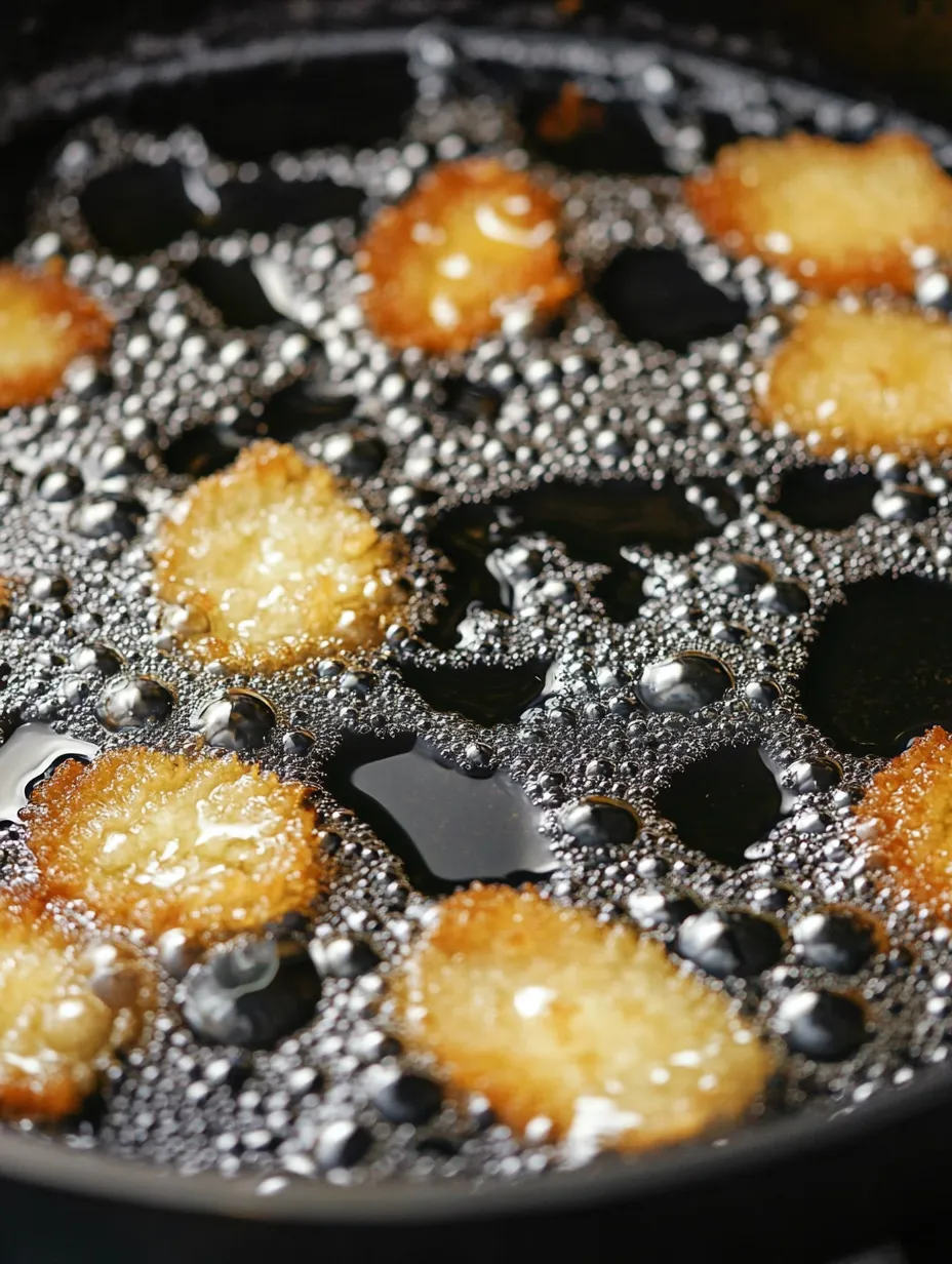 Fried Pickles in einem Topf.