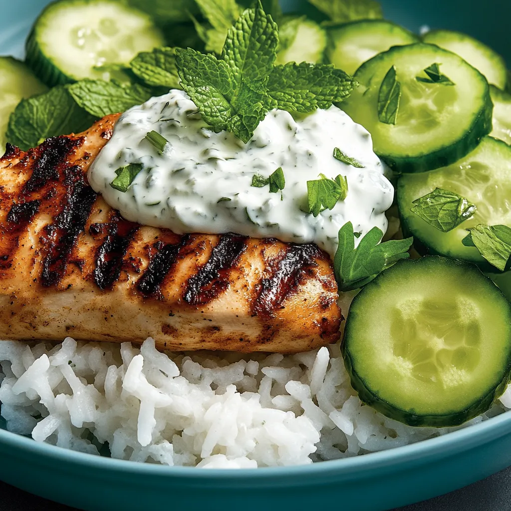 Ein Plate mit Rice und Zucchini.