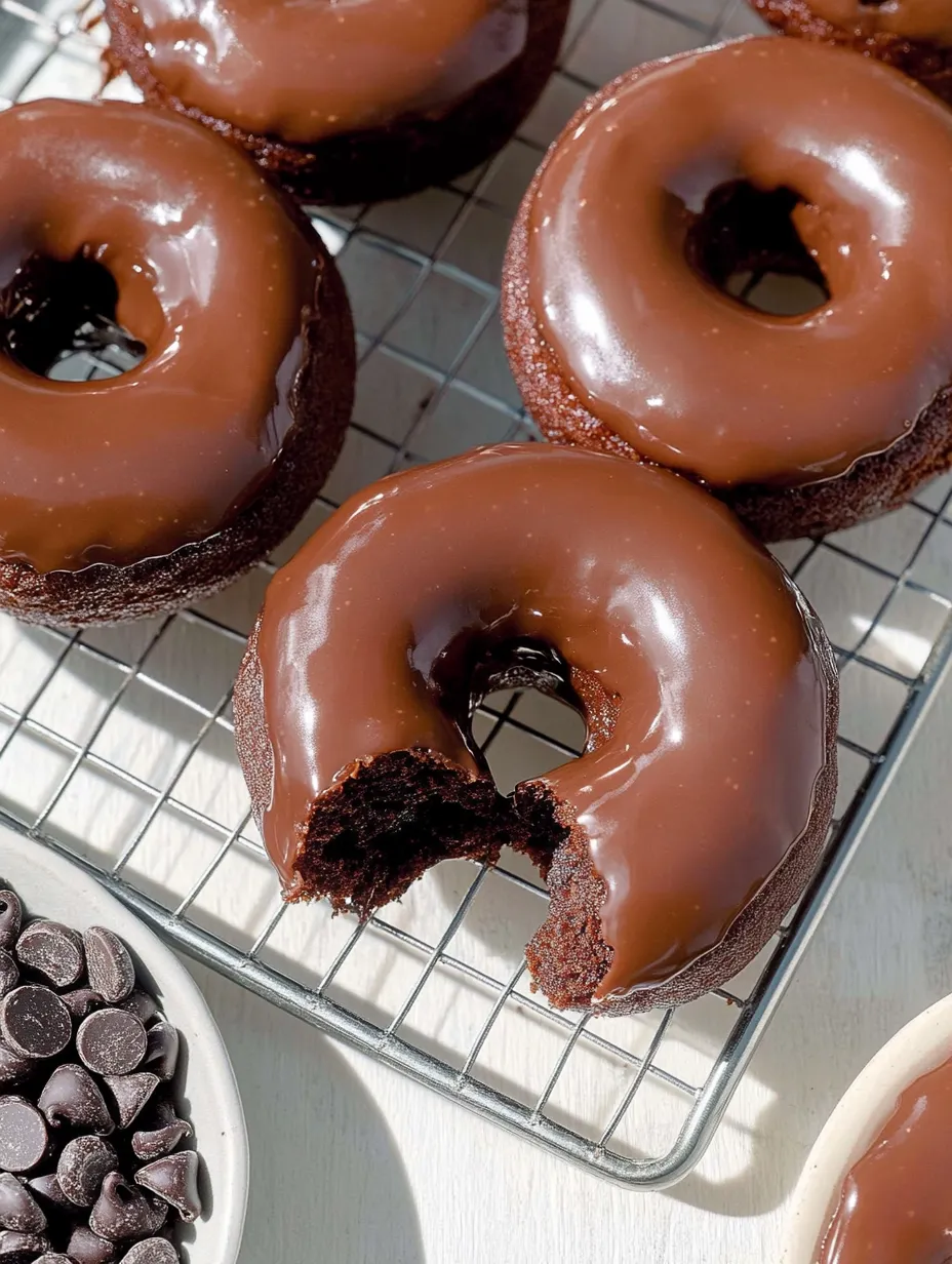 Ein Teller mit einer einzelnen, schwarzen, glutenfreien, paleo-Donut, die in der Mitte durchbohrt wurde.