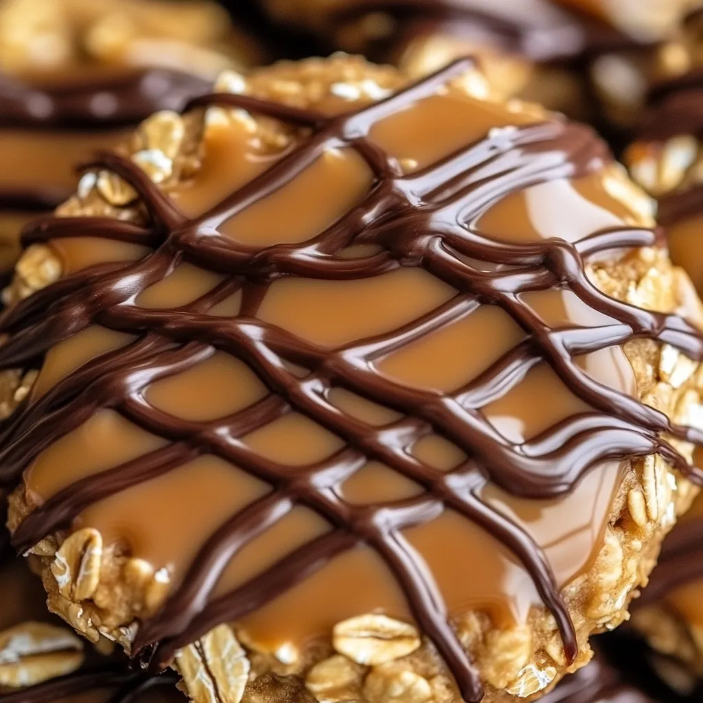 Ein Cookie mit Schokolade, Karamell und Nüssen.
