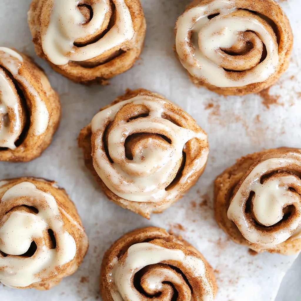 Ein Batch von Cinnamon Rolls, die mit Protein und Zucker gewürzt sind, auf einem Teller.