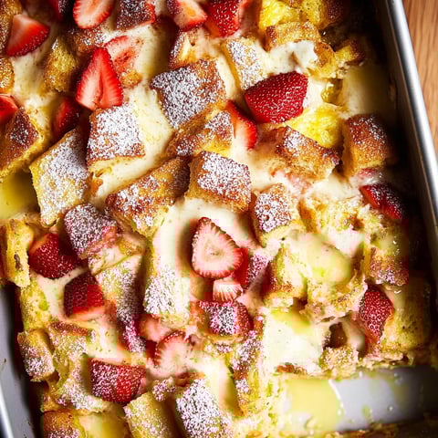 French Toast mit Strawberries und Cream.